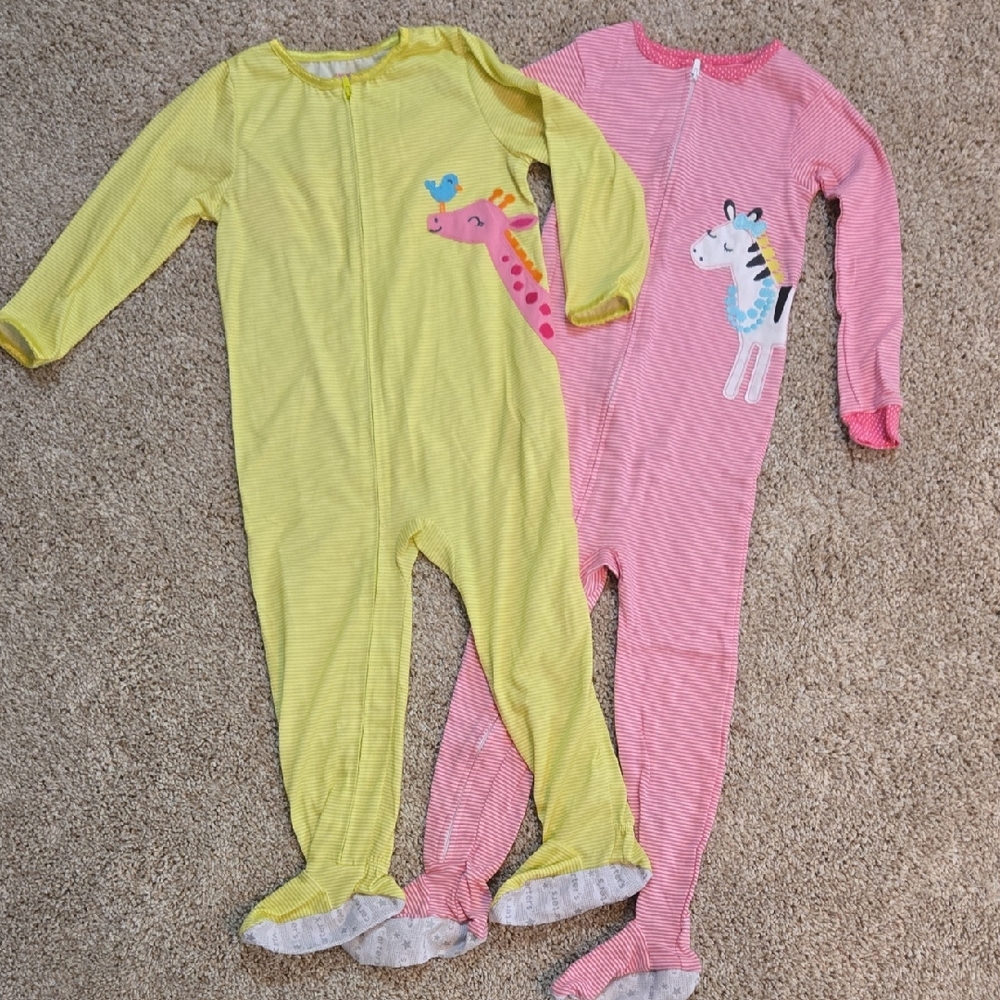 Kids One Pieces - Green and Pink Animal Print